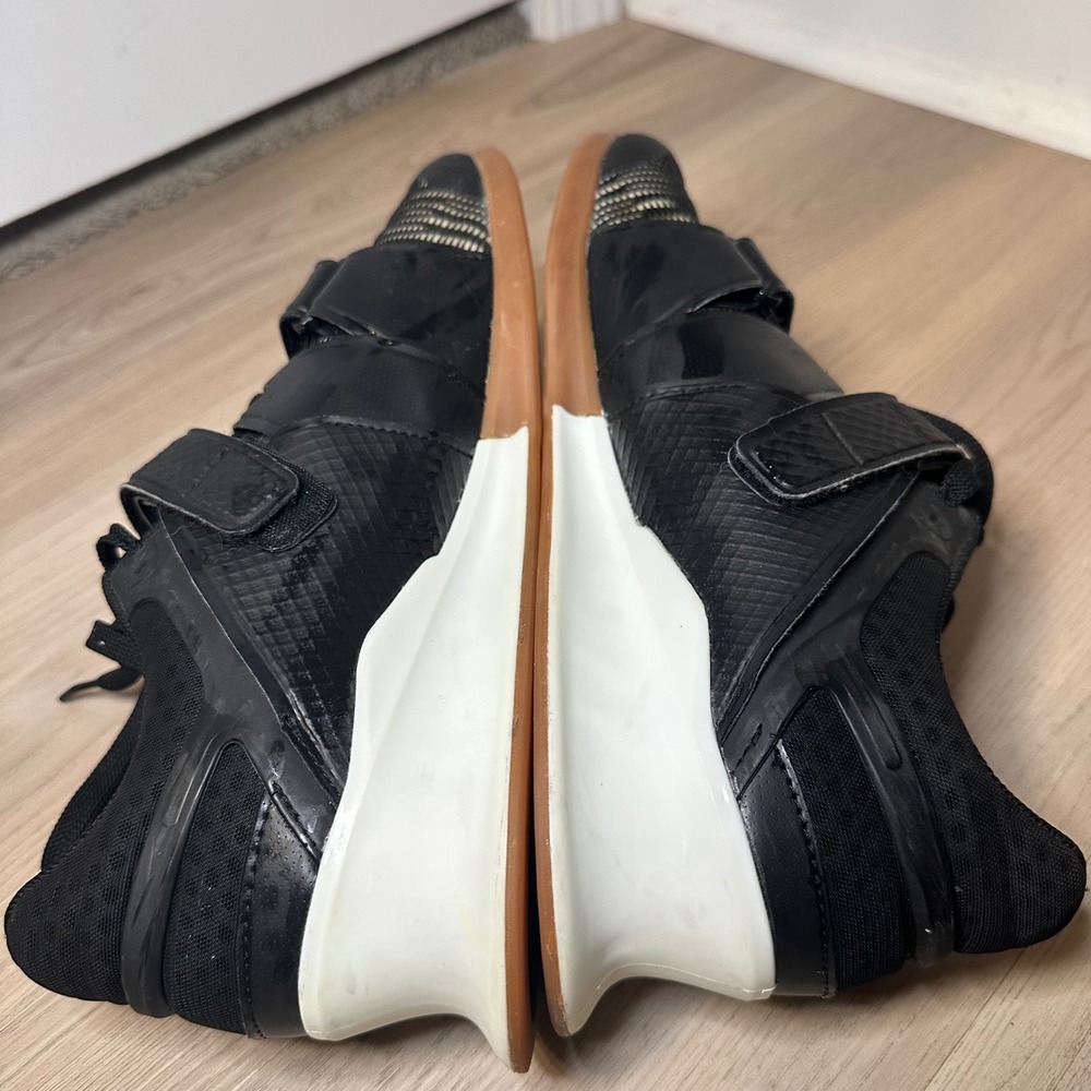 Reebok Legacy Lifter II Mens Weightlifting Shoes Black White Gum FU7872 Size 10 - Picture 4 of 7